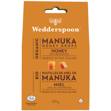 Wedderspoon Organic Manuka Honey Drops Honey with Echinacea